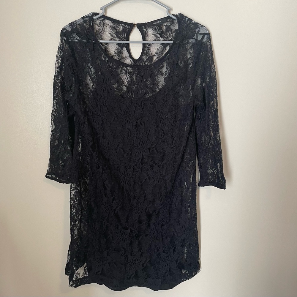 Small Forever 21 Black Lace Dress